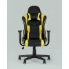 Игровое кресло Topchairs Impala, желтый, черный, экокожа