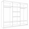 Шкаф-купе Кааппи 5 2100x600