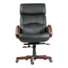 Кресло для руководителя Chairman 417 черный/орех темный, черный