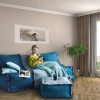 Бескаркасное кресло Лофт Светло-серый, размер ХXXХL, микровельвет