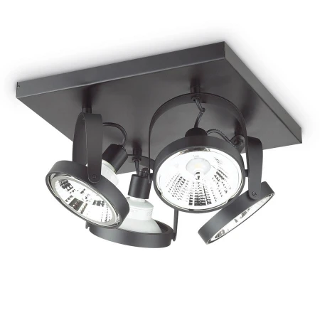 Спот Ideal Lux GLIM PL4 SQUARE NERO