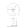 Подвесная светодиодная люстра Maytoni Technical Axis MOD106CL-L40G3K