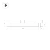 Трековый светодиодный светильник Arlight Mag-Orient-Flat-L465-16W Day4000 035841 Трековый светодиодный светильник Arlight Mag-Orient-Flat-L465-16W Day4000 035841