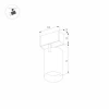 Трековый светодиодный светильник Arlight Mag-Spot-25-R65-5W Warm3000 033676 Трековый светодиодный светильник Arlight Mag-Spot-25-R65-5W Warm3000 033676