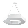 Подвесной светодиодный cветильник Geometria ЭРА Hexagon SPO-123-W-40K-045 45Вт 4000К белый Б0050554