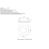 Встраиваемый светильник Crystal Lux CLT 046C1 WH IP44