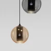 Подвесная светодиодная люстра Eurosvet Cobble 50258/3 LED дымчатый/ бежевый/ шоколад