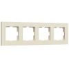 Рамка на 4 поста Werkel Slab айвори матовый W0042962 4690389193521