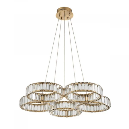 Подвесной светодиодный светильник Indigo Favo 12036/5P Brass V000074L