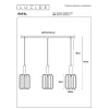 Подвесной светильник Lucide Rafal 45492/03/36