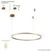 Подвесной светодиодный светильник Crystal Lux Fortuna SP88W Led Gold