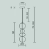 Подвесной светильник Maytoni MOD307PL-L36BS3K