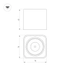 Потолочный светодиодный светильник Arlight SP-Dice-S78x78-10W Warm3000 046632