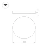 Потолочный светодиодный светильник Arlight SP-Flower-R360-18W Warm3000 049802