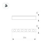Трековый светодиодный светильник Arlight Mag-Dots-25-L200-6W Warm3000 046323 Трековый светодиодный светильник Arlight Mag-Dots-25-L200-6W Warm3000 046323