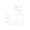 Трековый светодиодный светильник Arlight LGD-Calipso-4TR-R85-10W Day4000-Mix 046736 Трековый светодиодный светильник Arlight LGD-Calipso-4TR-R85-10W Day4000-Mix 046736