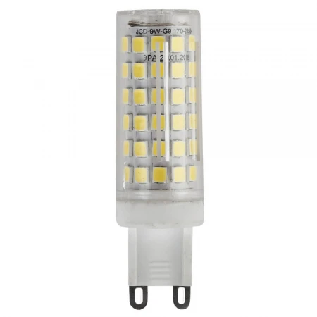 Лампа светодиодная ЭРА G9 9W 2700K прозрачная LED JCD-9W-CER-827-G9 Б0033185
