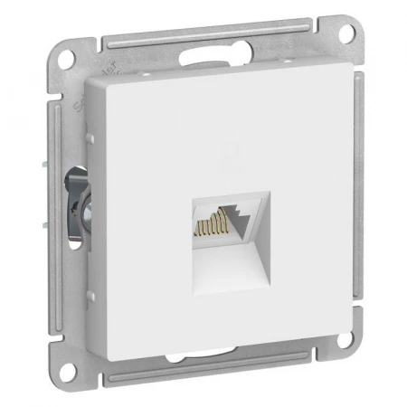 Розетка компьютерная RJ45 Systeme Electric AtlasDesign 5e кат UTP белая ATN000186
