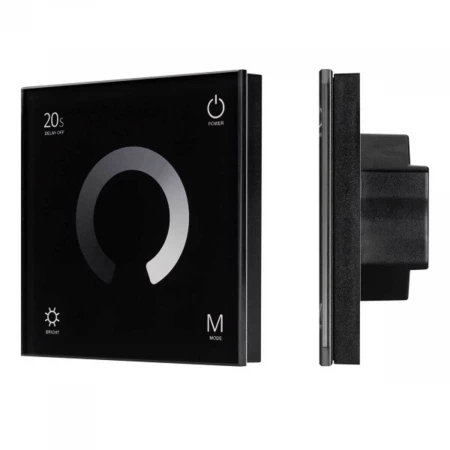 Панель управления Arlight Smart-P4-DIM-G-IN Black 034778 Панель управления Arlight Smart-P4-DIM-G-IN Black 034778