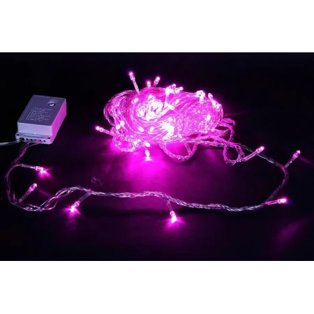 Cветодиодная гирлянда Sneha нить 230V фиолетовый 8 режимов A-001 LED PP