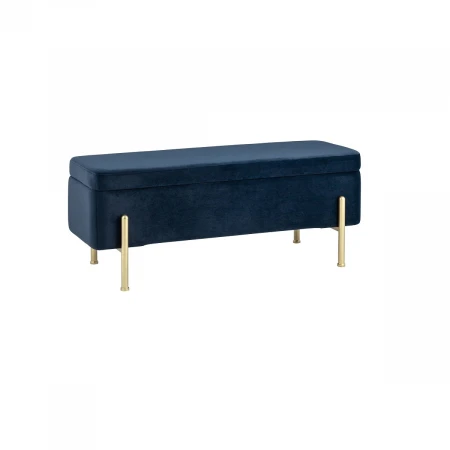 Банкетка Stool Group Болейн с ящиком велюр синий 20A544VF-MOMO-46