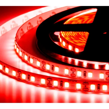 Лента светодиодная герметичная ELF GERMES, 600SMD (2835), 12В, IP65, 5м, красный ELF-600SMD2835-GERMES-R