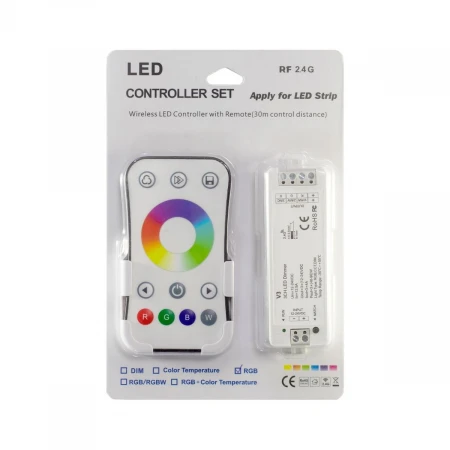 Комплект ELFLED (RGB-контроллер V3 и Пульт 1-зоновый 2.4G, белый) ELFLED-RGBBox (V3+RGBRem) Комплект ELFLED (RGB-контроллер V3 и Пульт 1-зоновый 2.4G, белый) ELFLED-RGBBox (V3+RGBRem)