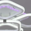 Потолочная светодиодная люстра Reluce 06321-3.3-05 WH+CR (RGB)