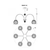 Подвесная люстра MyFar Flora MR2271-6C
