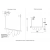Подвесной светильник Crystal Lux VALENTIN SP22W LED GOLD