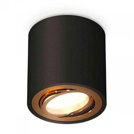 Комплект накладного светильника Ambrella light Techno Spot XS7532004 SBK/PYG черный песок/золото желтое полированное (C7532, N7004)
