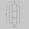 Настенный светильник (бра) Maytoni MOD401WL-L6BS3K Настенный светильник (бра) Maytoni MOD401WL-L6BS3K