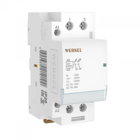 Контактор модульный 40 A 2NO (2 модуля) Werkel W942M40O 4690389212109