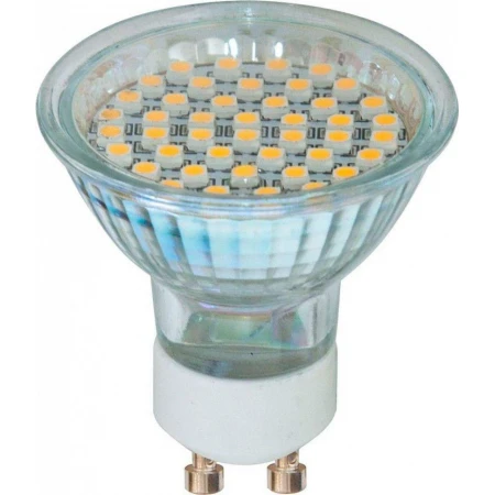 Лампа светодиодная, 44LED(3W) 230V GU10 6400K 44*50mm, LB-24