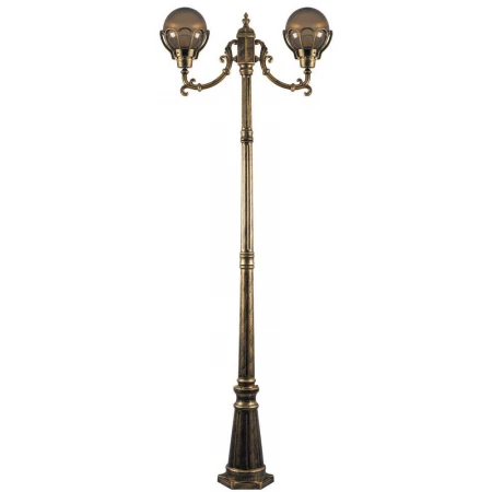 Светильник садово-парковый Feron PL5058 столб 2*100W E27 230V, черное золото