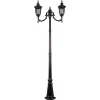 Светильник садово-парковый Feron PL5008 столб круглый 60W 230V E27, темно-коричневое золото