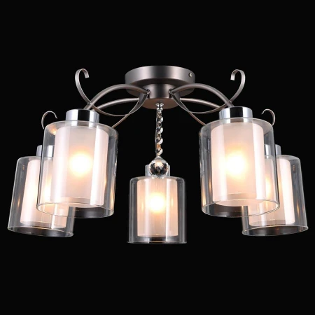 Люстра Natali Kovaltseva MYSTERY 75094/5C STAIN NICKEL MYSTERY