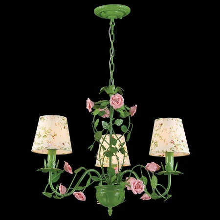 Люстра Natali Kovaltseva ROSE 11490/3 GREEN ROSE