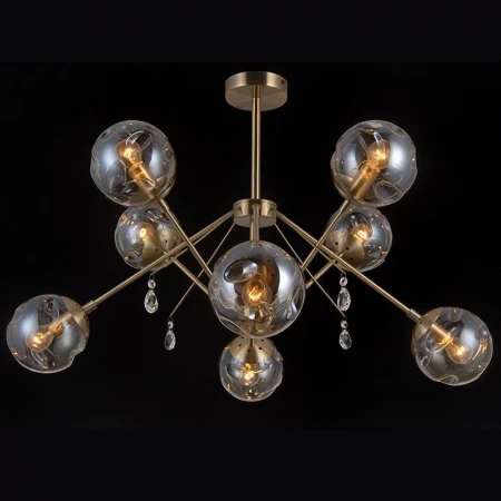 Люстра Natali Kovaltseva MOLECULE 81045-8C ANTIQUE BRASS